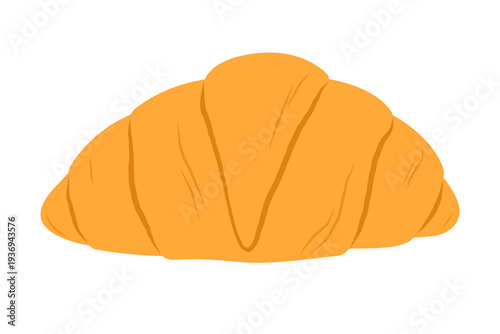 Croissant. Flat vector isolated illustration on white background