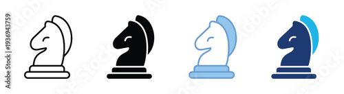 Strategy icon set multiple style collection