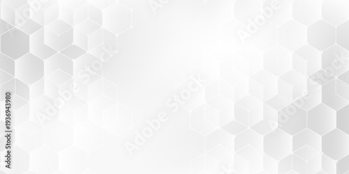 Vector hexagons pattern. Geometric abstract background with simple hexagonal elements. Medical, technology or science design