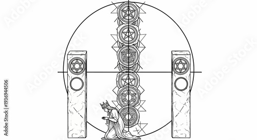 Mystical Ritual, Occult Symbols, Altar, Spiritual Journey, Esoteric Symbols