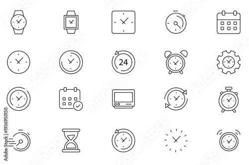 Time Line Editable Icons set. stock illustration
Icon Symbol, Time, Clock, Speed, Editable Stroke