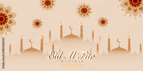 Eid al fitr mubarak mosque background