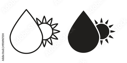 Sunflower oil icon Symbol for App and Web UI Design Vectors