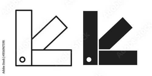 Swatch icon Symbol for App and Web UI Design Vectors