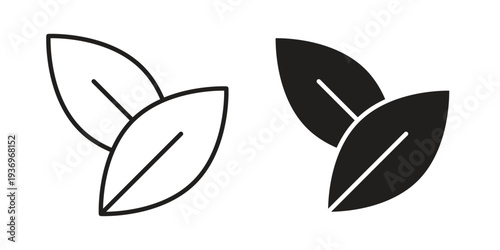 Vegan icon Symbol for App and Web UI Design Vectors