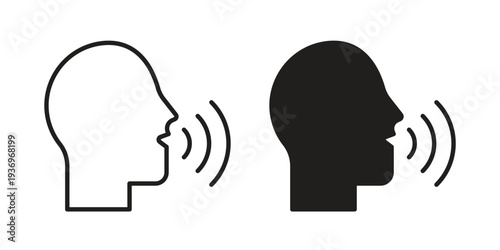 Voice icon Symbol for App and Web UI Design Vectors