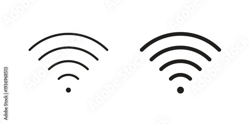 Wifi Signal icon Symbol for App and Web UI Design Vectors