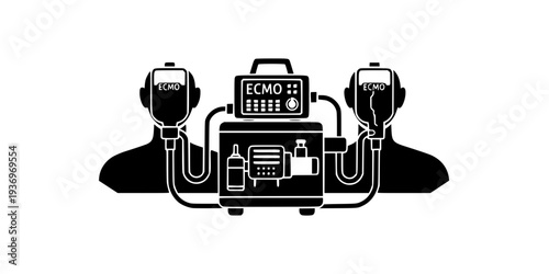ECMO Heart Lung Machine ICU Icon