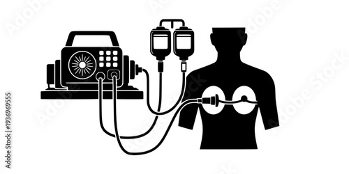 ECMO Heart Lung Machine ICU Icon