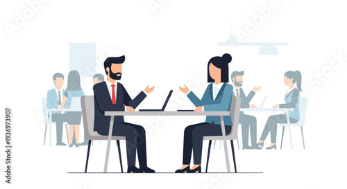 Business Colleagues Discussing Project Details.