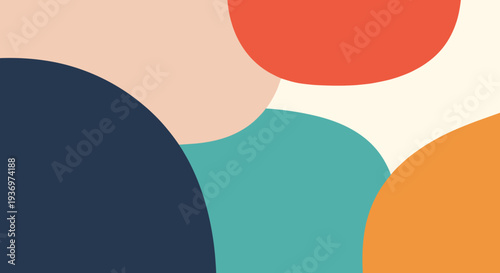 Colorful Abstract Shapes and Circles.