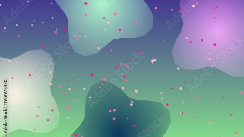 Animated Cloudy Sky with Stars and Sparkles.