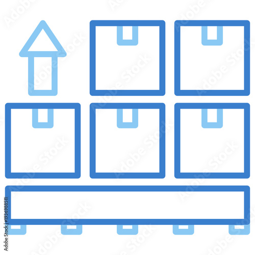 Pallet Dual Tone Outline Icon