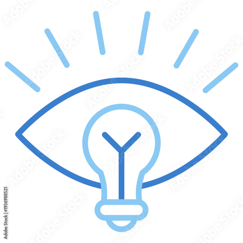 Vision Dual Tone Outline Icon