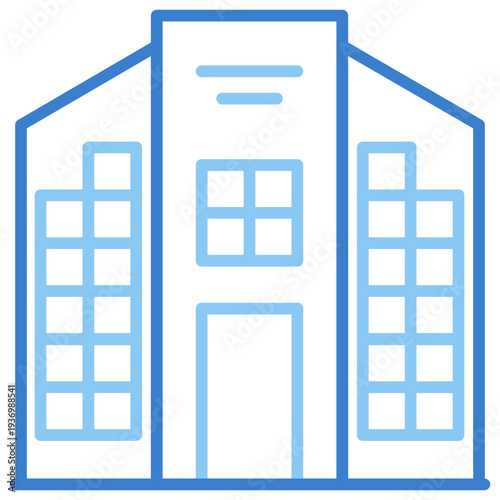 Company Dual Tone Outline Icon