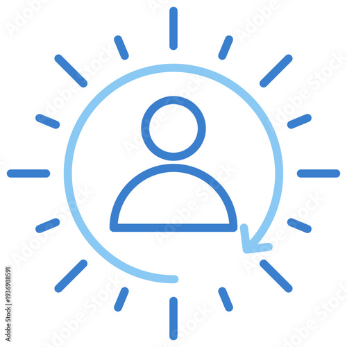 Confidence Dual Tone Outline Icon