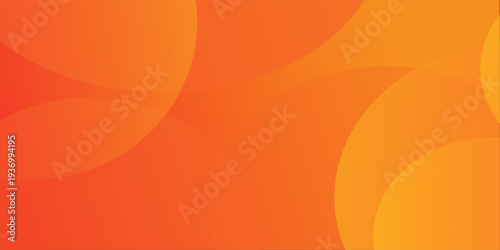 Minimal geometric background. Orange elements with fluid gradient. Dynamic shapes composition. Eps10 vector