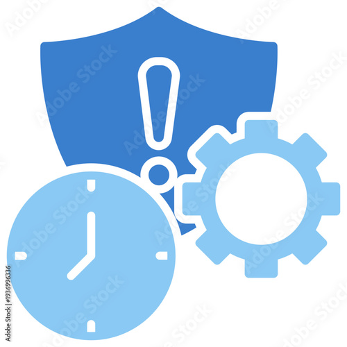 Mitigation Dual Tone Glyph Icon