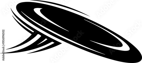 Black swirling vortex icon vector