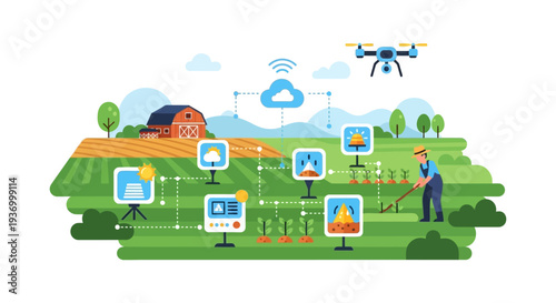 Precision Agriculture: Farmer Using IoT, Cloud Computing, and Drone Technology for Smart Farm Monitoring and Optimization