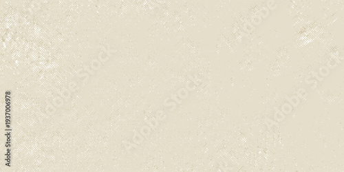Newspaper with old unreadable text. Vintage grunge blurred paper news texture horizontal background. Textured page. Sepia collage. Front top view.