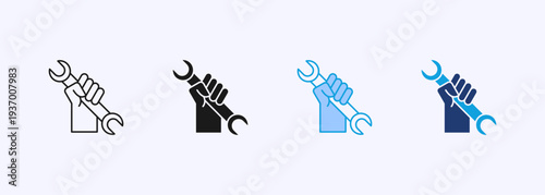 Maintenance Icon Set Multistyle Various Collection Element For Design