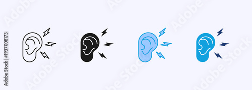 Noise Icon Set Multistyle Various Collection Element For Design