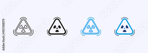 Radiation Icon Set Multistyle Various Collection Element For Design