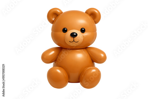 brown teddy bear isolated on transparent background