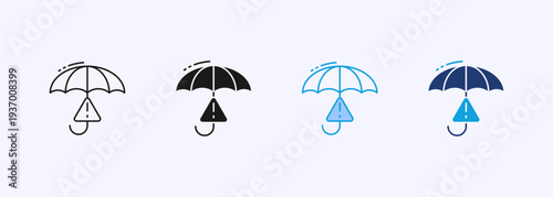Mitigation Icon Set Multistyle Various Collection Element For Design
