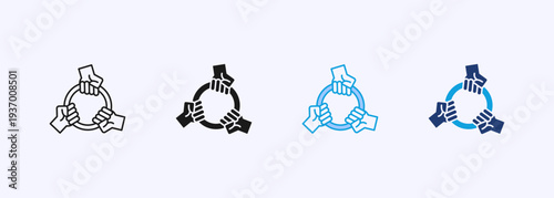 Cooperation Icon Set Multistyle Various Collection Element For Design