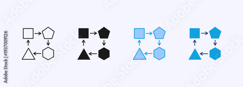 Differentiation Icon Set Multistyle Various Collection Element For Design