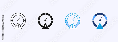Risk Icon Set Multistyle Various Collection Element For Design