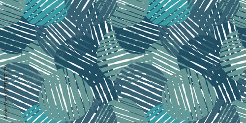 抽象的な円形ストライプ模様