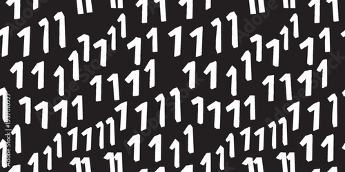 手描き縦線抽象パターン