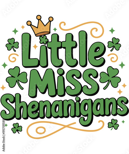 Little Miss Shenanigans, St Patricks Png
