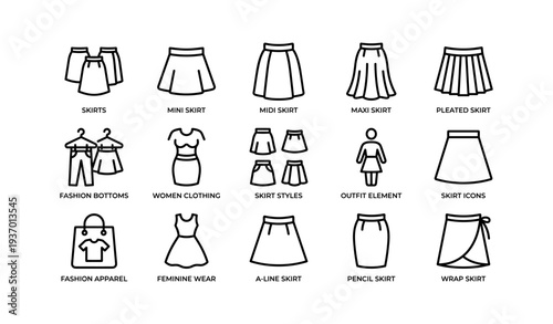 Fashion icons: skirt styles and women’s clothing outfits
