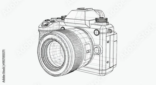 Digital camera hardware photography gear sketch art