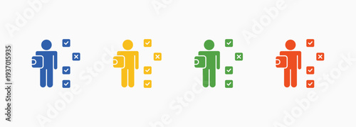 Accountability Icon Set Color Multiple Style Collection Element For Design