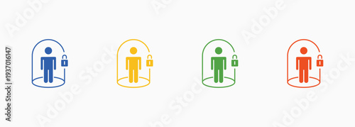 Isolation Icon Set Color Multiple Style Collection Element For Design