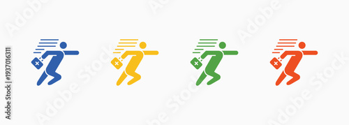 First Aid Icon Set Color Multiple Style Collection Element For Design