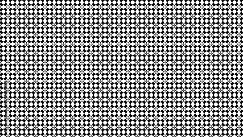 Seamless black and white geometric floral rosette quatrefoil pattern for textile printing, wallpaper, wrapping paper, packaging design, stationery and modern branding backgrounds