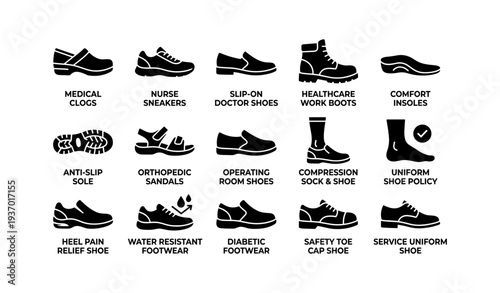 Types of work shoes and accessories for professional comfort and safety