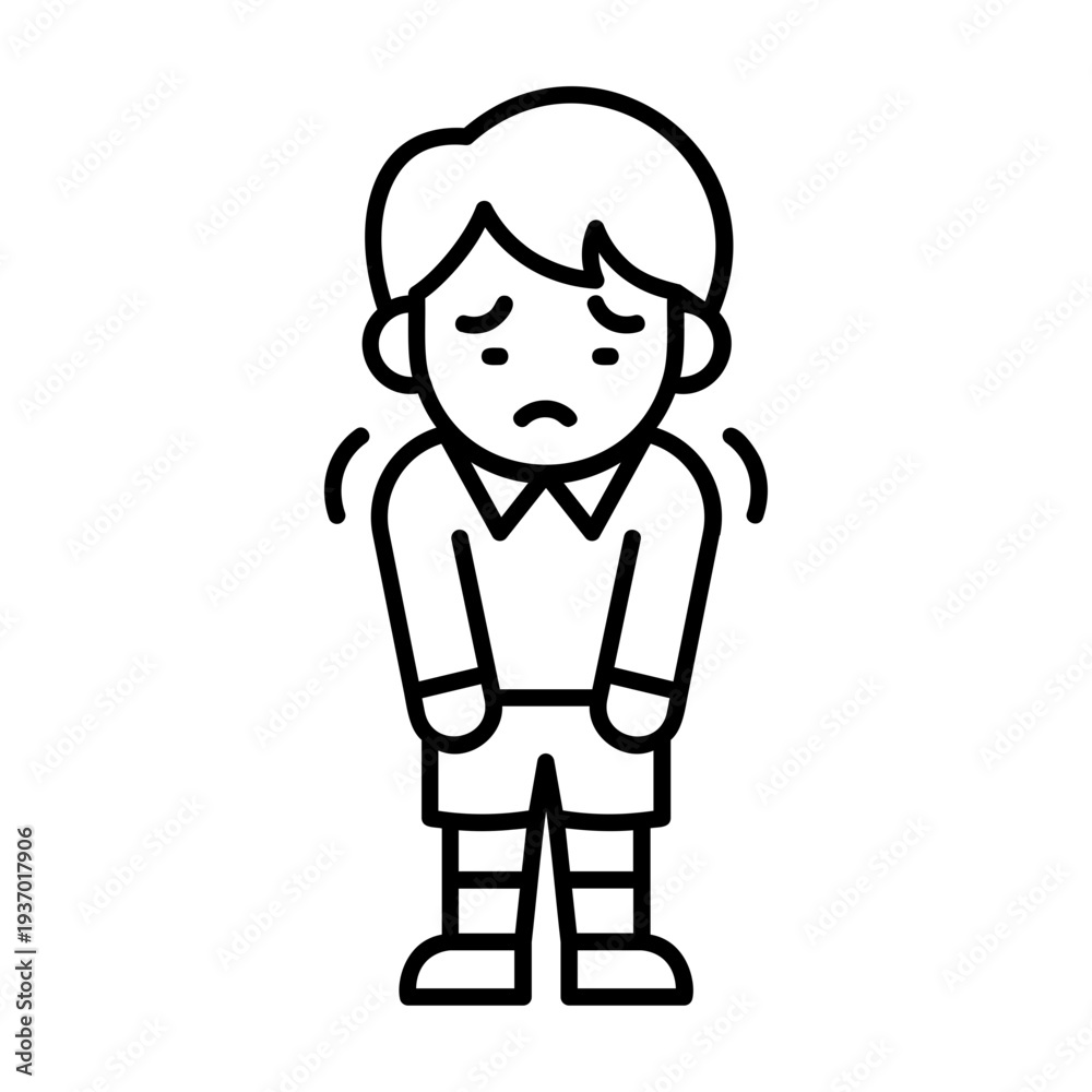 Obraz premium First day nervous