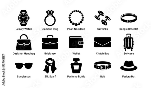 Elegant accessories collection: watches, jewelry, bags, and more