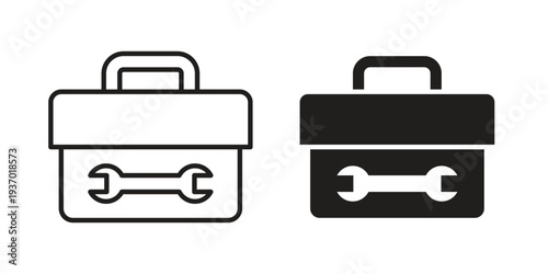 Toolbox icon vector illustrations. vector glyph flat icons