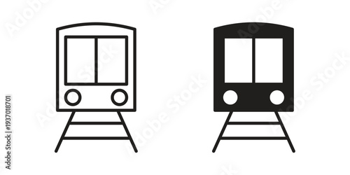 Train icon vector illustrations. vector glyph flat icons