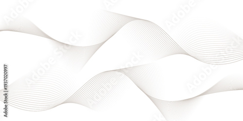Abstract background wave lines flowing smooth curve shape mesh technology futuristic concept.