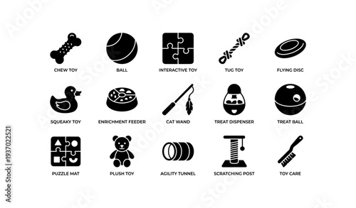 Collection of pet toys and accessories for active play