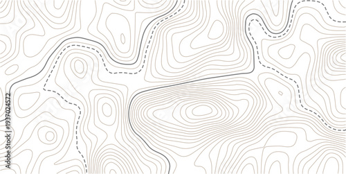 Topographic map patterns, topography line map. Vintage outdoors style.topography white background and black line wireframe isoline location diagram world map texture design.